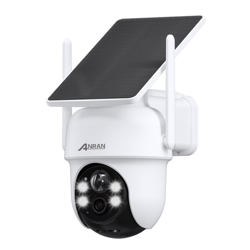Solar Battery Powered Security Camera System Wireless Wifi Outdoor Pan/Tilt Home