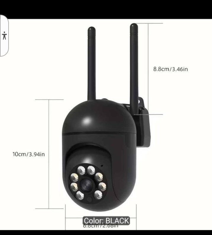 Wireless IP/Network Surveillance Camera Black Motion Night Vision Panoramic 1PC
