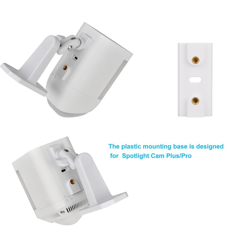 1 PCS White Adjustable Wall Mount Bracket Fits Spotlight Cam Plus Pro Ceiling gallery