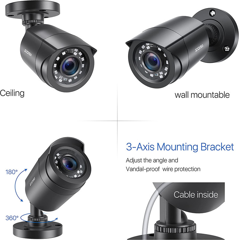 Camara De Seguridad Para Casa Exterior Vision Nocturna Camaras Vigilancia 1080p gallery