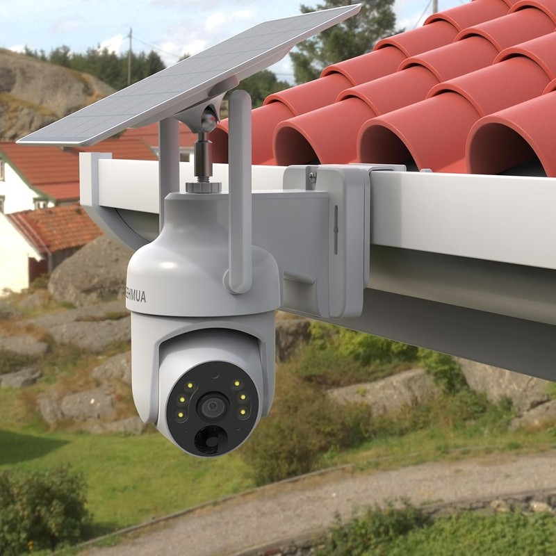 Durable White Gutter Mount Designed for SEHMUA RBX-S73 Solar Security Cameras gallery