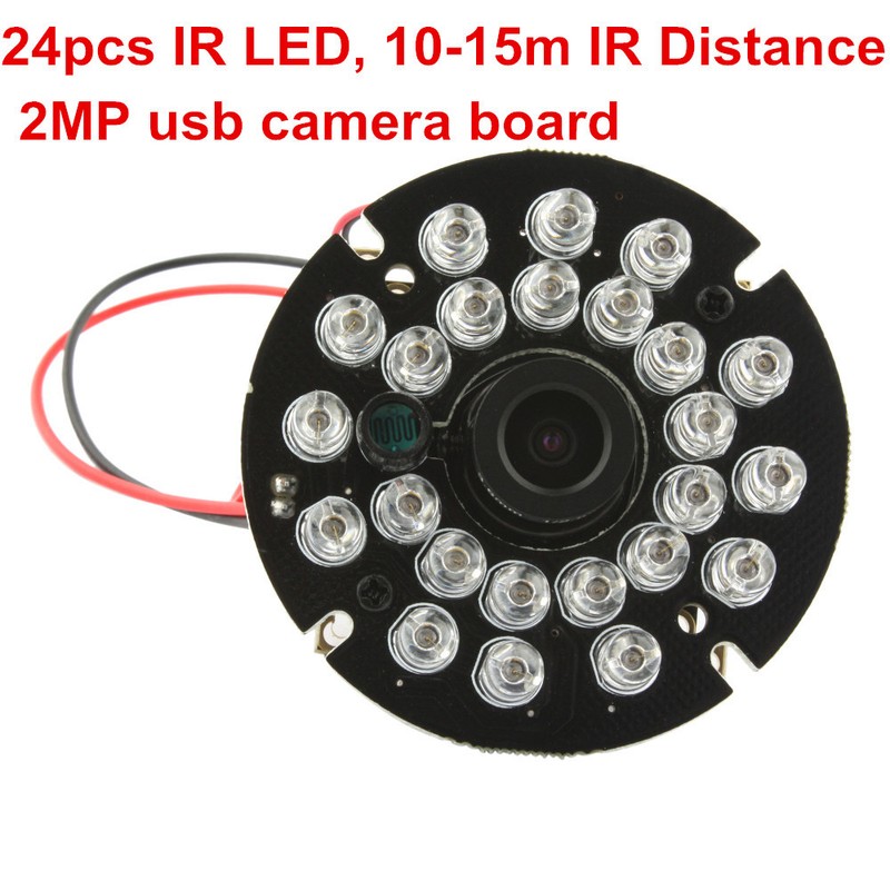 2MP USB Camera Module Night Vision 8mm Lens Webcam for Windows Android Linux