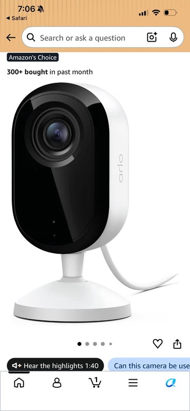 Arlo Essential Indoor Security 2K (3rd Gen, 2025 Release) Wired Plug 4 Cameras gallery