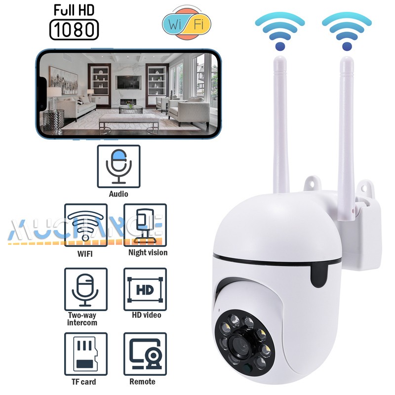 2025 1080P HD WIFI Camaras De Seguridad Exterior Inalambrica Con Vision Nocturna