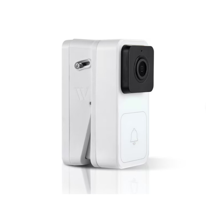 Wasserstein Wyze Video Doorbell Vertical Angle White Security Cam Wall Mount