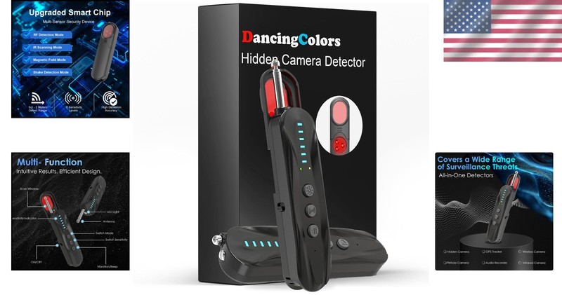 Rechargeable Wireless RF Signal Scanner & Hidden Camera Detector - Travel Ready gallery
