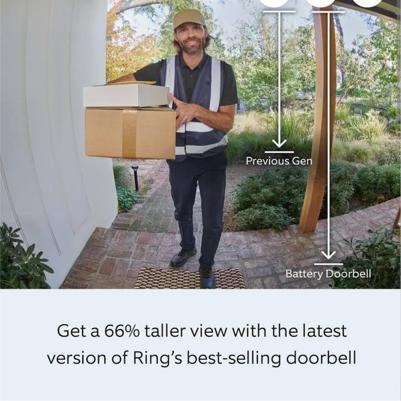 Ring Starter Set with Battery Doorbell and Indoor Cam: Security Wi-Fi System, gallery