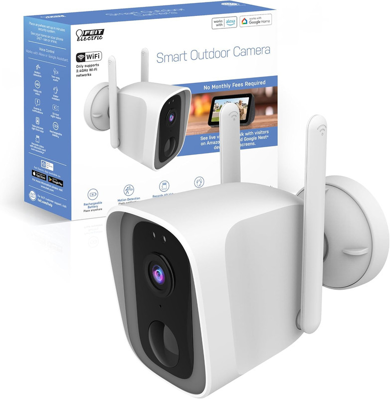 Outdoor Wireless Security Camera, 1080P HD, Motion Detection Alerts, Night Visio