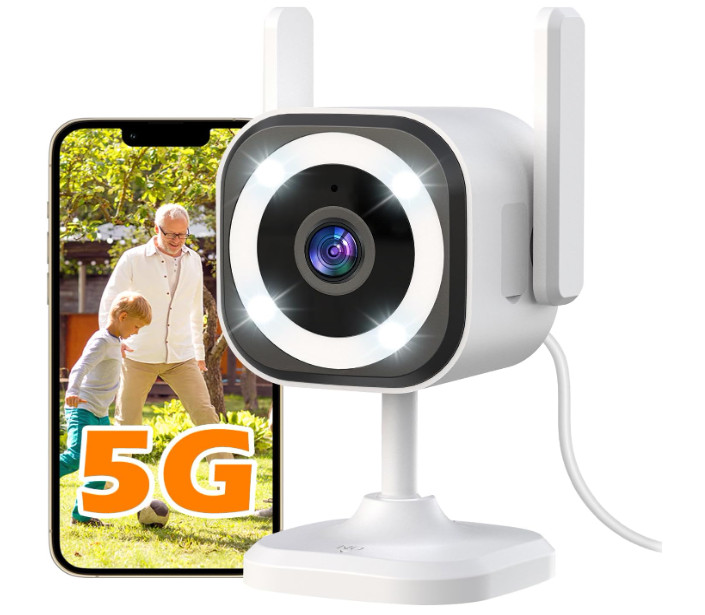 Cámara de seguridad 2K interior/exterior 5G, visión nocturna, IP66