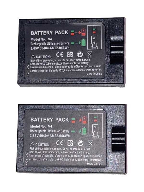 2Pack 3.65V Video Doorbell Battery For Ring Video Doorbell 2/3/3+/4 Stick Up Cam