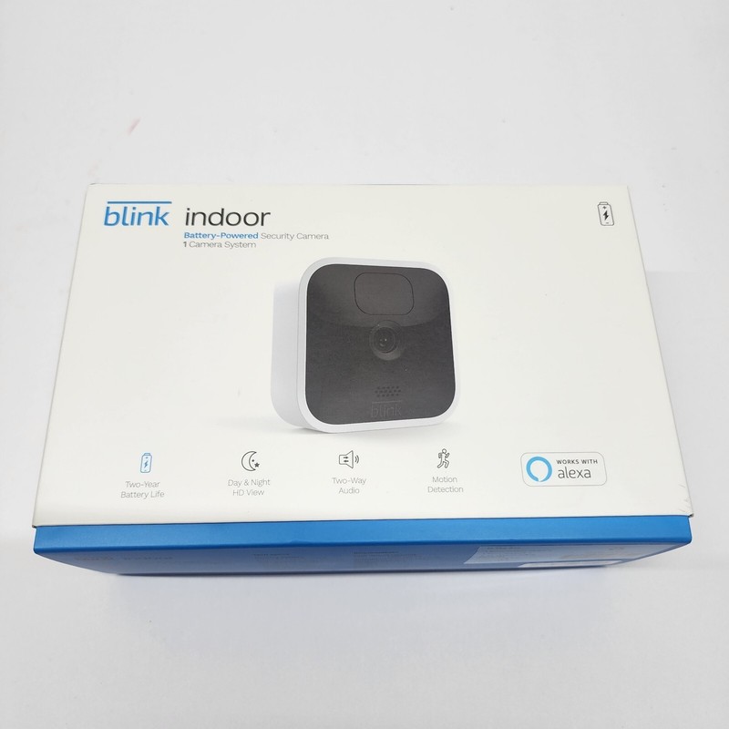 Amazon Blink Indoor 1-Camera System 1080p WiFi Home Alexa IOS Android Fire Open gallery