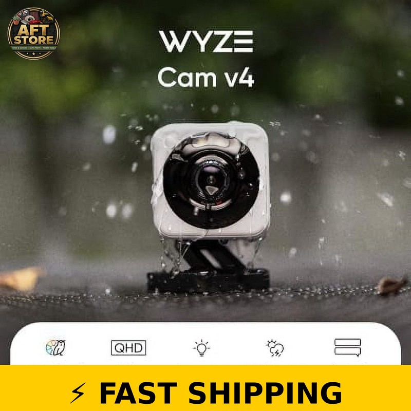 Wyze Cam v4 2.5K HD Wi-Fi Security Camera Indoor/Outdoor gallery