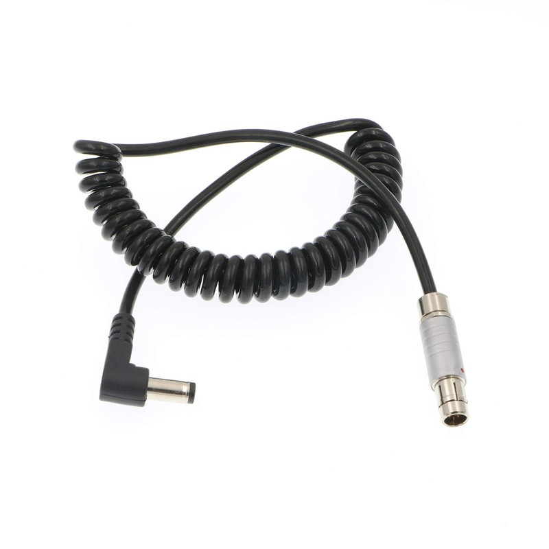 3 Pin Male To Right Angle DC Spring Power Cable For Tilta Camera Rig Parts gallery