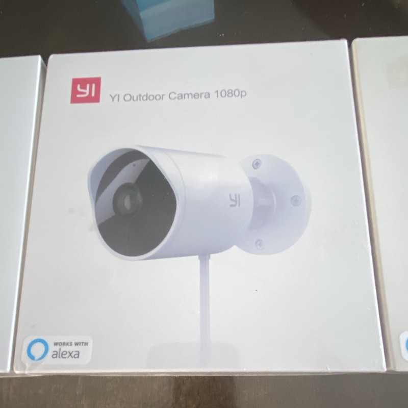 YI Outdoor Camera 1080p Wi-Fi Weatherproof Night Vision Alexa 3-Pack gallery