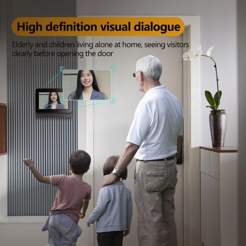 Doorbell Camera Wireless No Subscription 1080P, Waterproof Door Bell Camera with gallery