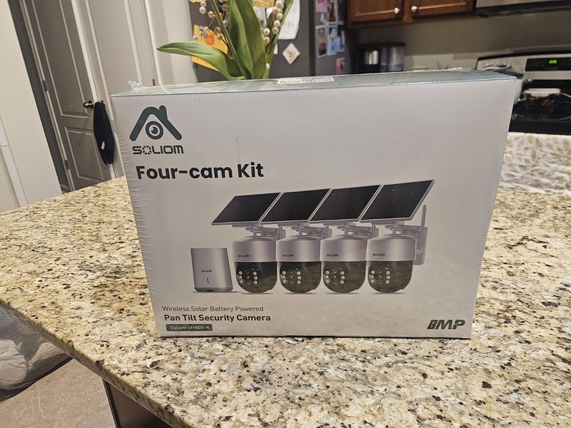 security camera system solar battery powered