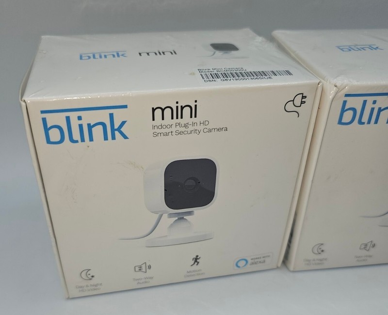 Blink Security Camera 1080p HD Alexa Mini Indoor Amazon Lot Of 2 New BCM00300UB gallery