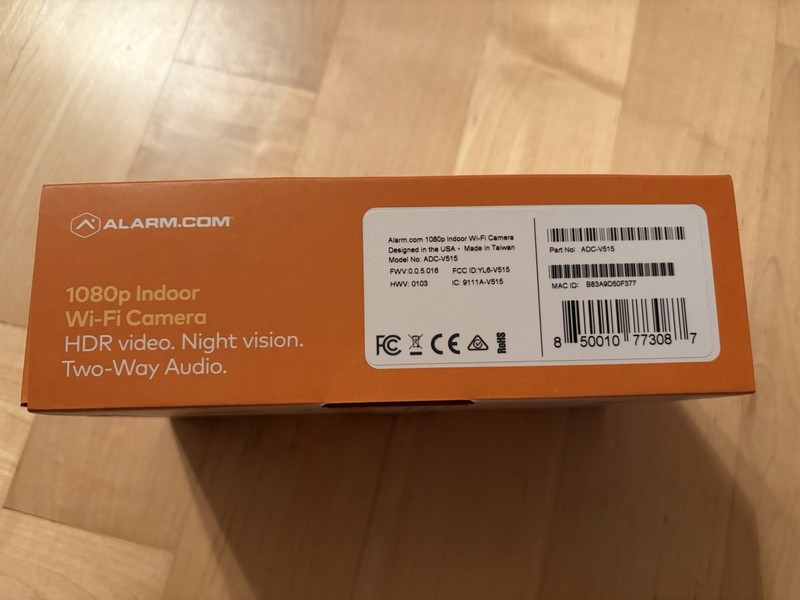 Alarm.com Indoor Wifi Camera, HD Video, Night Vision, Home Security Camera gallery