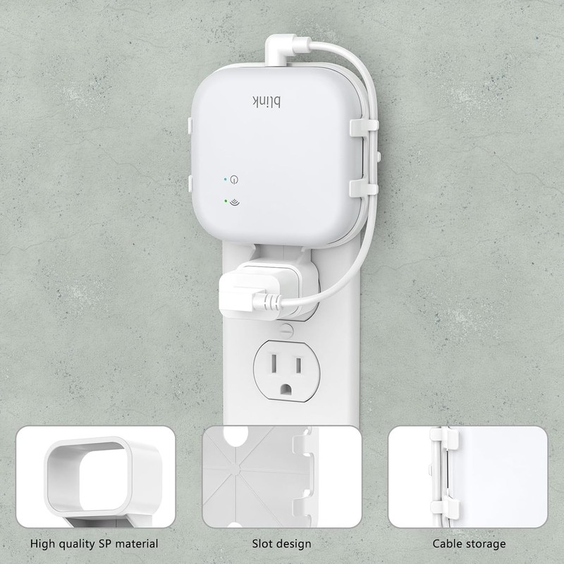 Wall Mount for Blink Sync Module XR Bridge Easy Installation No Screws White gallery