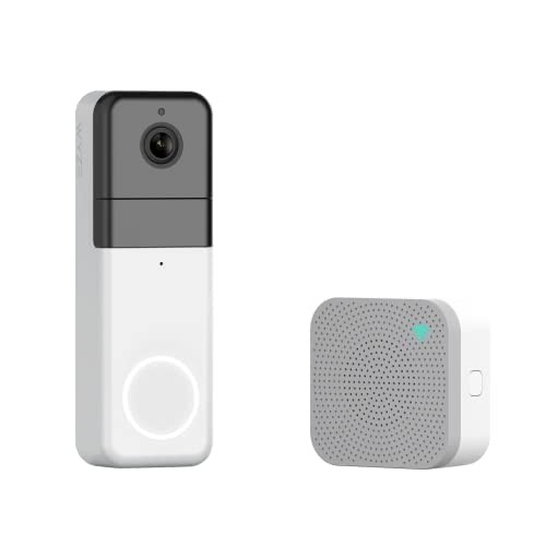 WYZE Wireless Video Doorbell Pro (Chime Included), 1440 HD Video, 1:1 Aspect