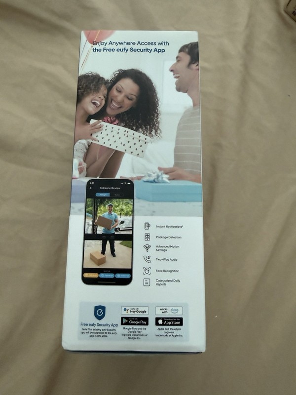 eufy Security Video Doorbell E340,No Subscription,Dual Cameras,2K FHD gallery