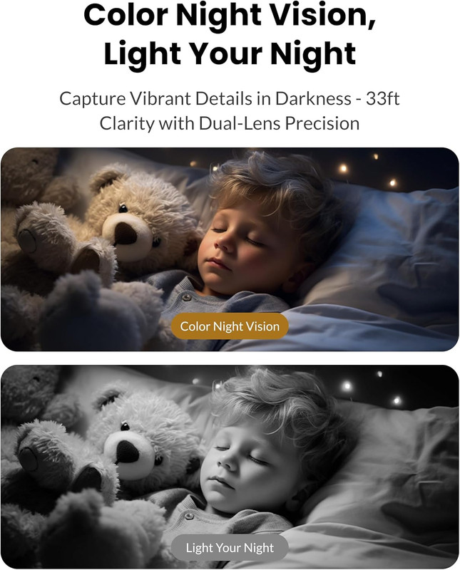 Dual Lens Security Camera Indoor 5G/2.4G Wifi, 2K+2K Pet Camera with Pan Tilt fo gallery