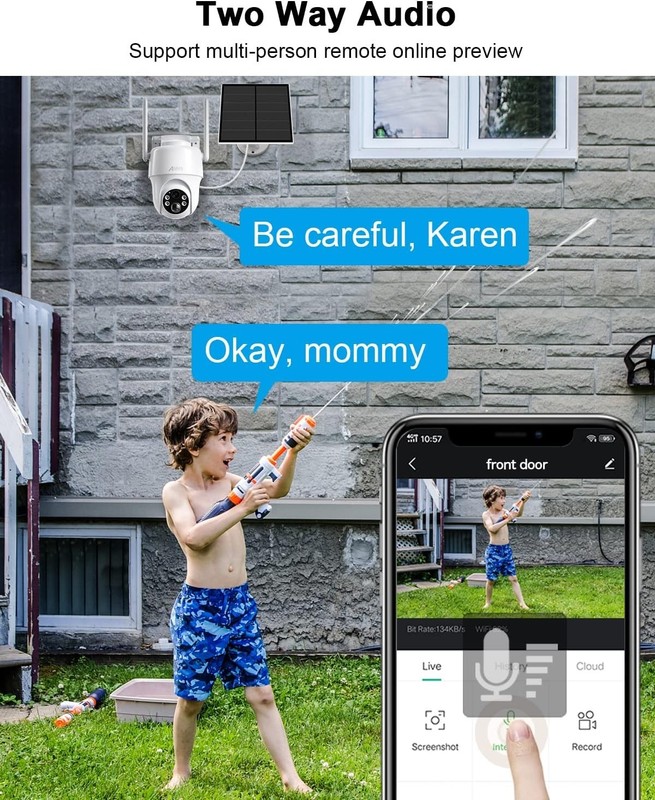 Solar-Powered Outdoor Security Camera | Smart Detection & Alerts Included gallery
