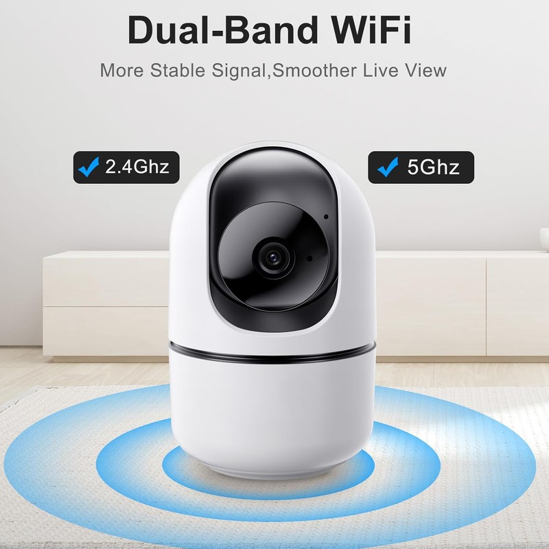 Camara De Seguridad Wifi Inalambrica Para Interior Casa Cuarto De Bebe Con Audio gallery