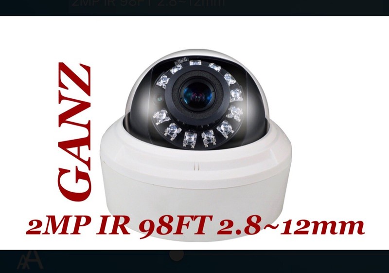 Security Color Camera W/2.8-12mm HD-1080P 2MP LEDs 98ft Hybrid Ganz Z8-D2V NEW!