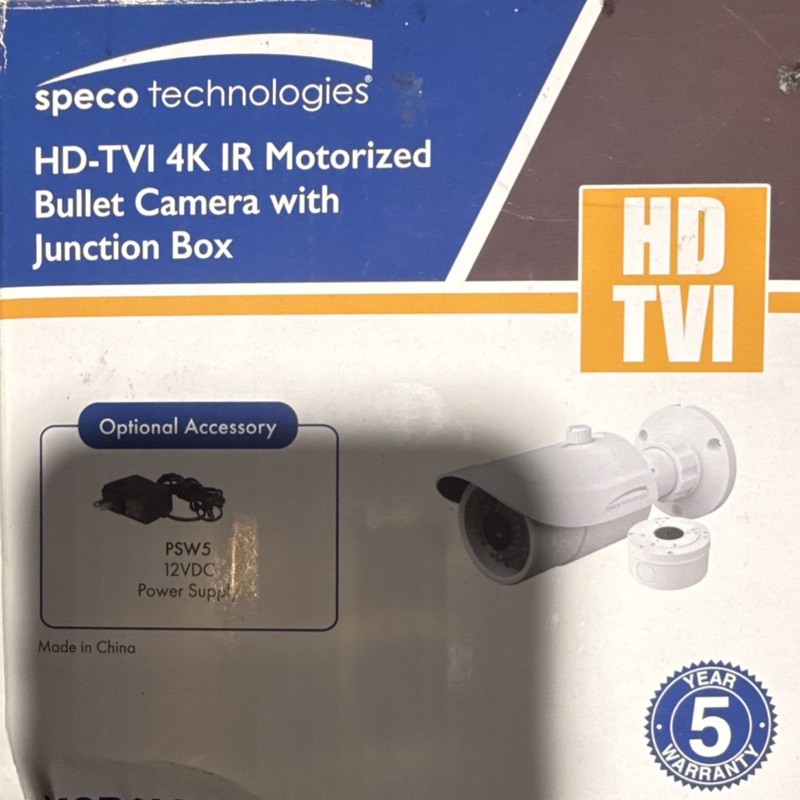 Speco Technologies H8B6M 8MP HD-TVI Bullet Camera Motorized Lens Night Vision gallery