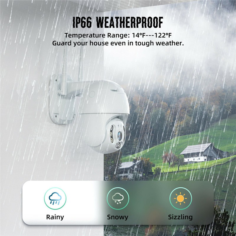 Outdoor WIFI Camera Wireless 1080P IP CCTV PTZ Home Security Remote Monitor gallery