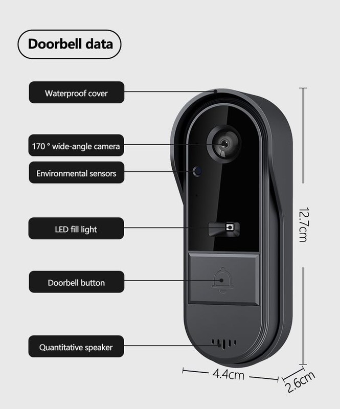 Doorbell Camera Wireless No Subscription Video Doorbell with Camera 1080P wit... gallery