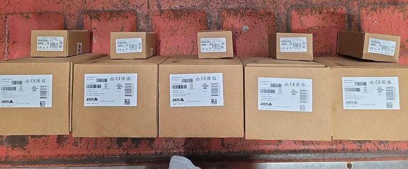 5 NIB Axis Communications P3247-LV Security Cameras & 5 128GB SD Memory Cards gallery