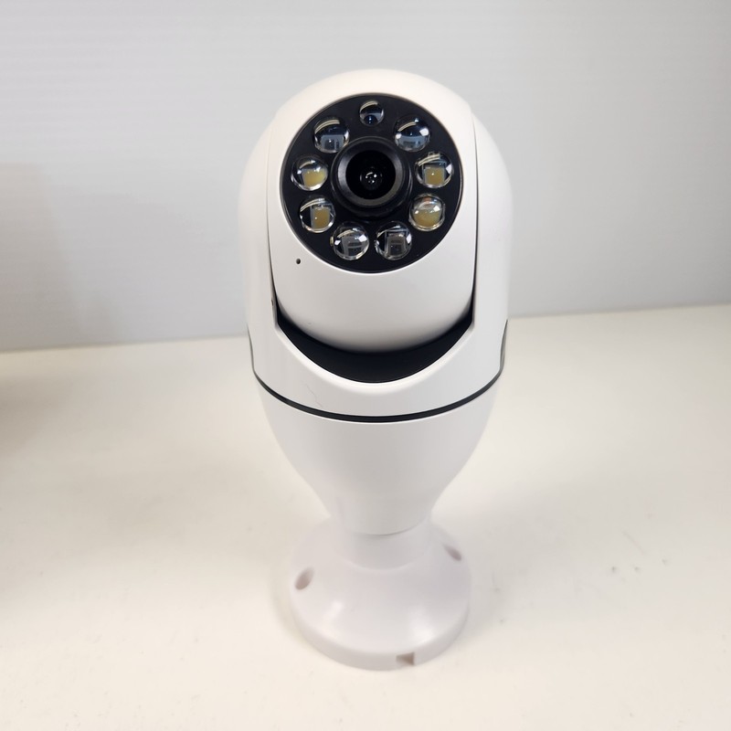 Lot Of 3 WiFi Light Bulb Security Cameras Wireless 360° Pan Tilt New In Box gallery