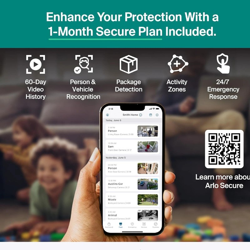 NEW Arlo Essential Security Camera, 3rd Gen 2025, 1080p HD, Battery Powered gallery
