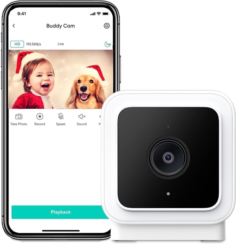 Cam V3 Smart Home Security Camera, Indoor/Outdoor Use, IP65-Rated, 1080p Plug... gallery