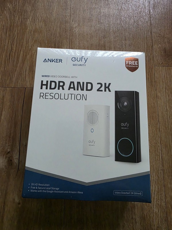 Eufy Security 2K Wired Video Doorbell T8200 – New in Box