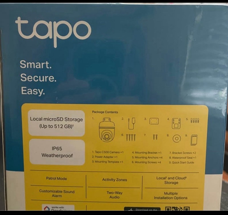 Tapo White 1080p Full HD Outdoor Pan/Tilt Security Wi-Fi Camera Brand New gallery