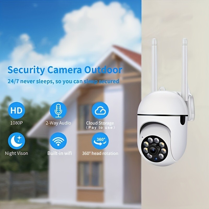 4PCS WiFi Security Camera 2.4G Wired Smart Home Outdoor Night Vision 1080P Cam gallery