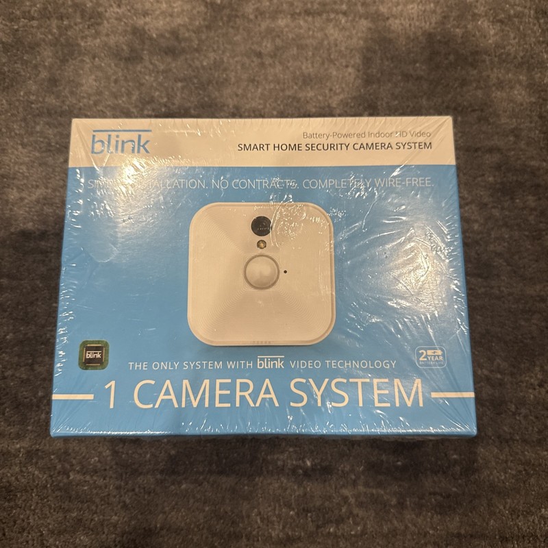 Blink Battery Powered Indoor HD Video Smart Home Security Camera System White