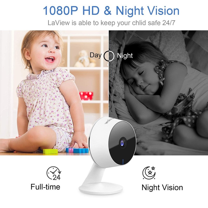 4 Pack 1080P Indoor Security Cameras Wi-Fi Home Surveillance System Night Vision gallery