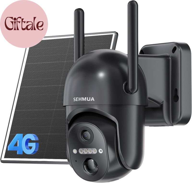 4G LTE Cellular Solar Security Camera Wireless Outdoor, No Wifi Solar Powered Ca gallery