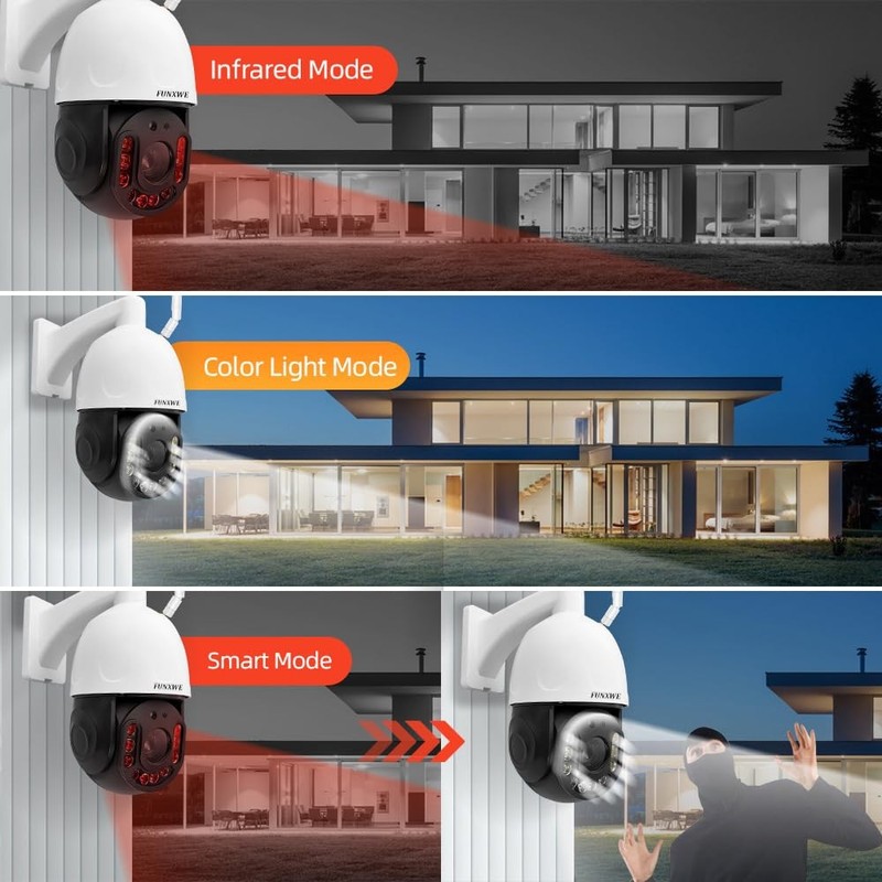 8MP 4K 30X Optical Zoom Security PTZ Wireless IP Camera, 2.4GHz 5GHz Dual WiF... gallery