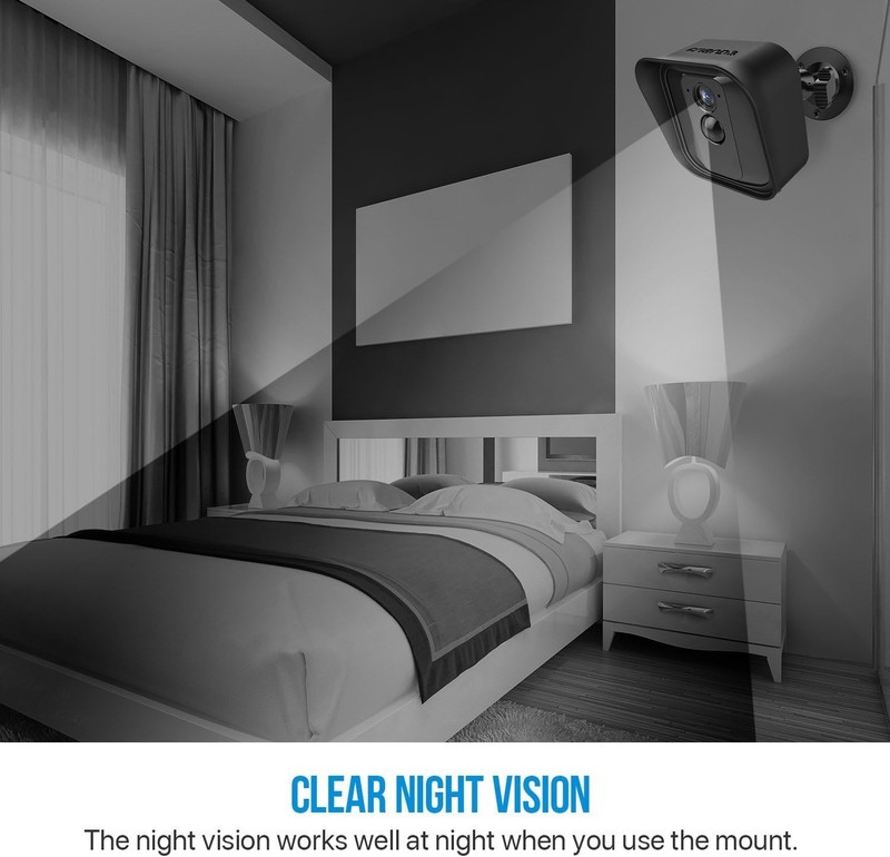 Durable Black Wall Mount & Silicone Cover for Blink XT - Waterproof & Functional gallery