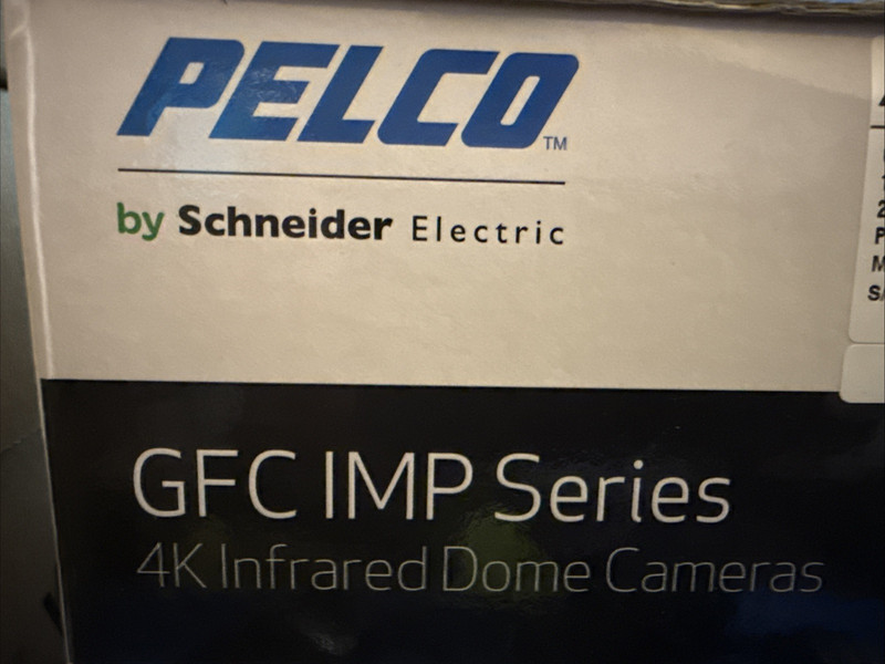 PELCO IMP831-1ERS GFC - 4K DOME IR MIC CCTV CAMERA NEW OPEN BOX gallery