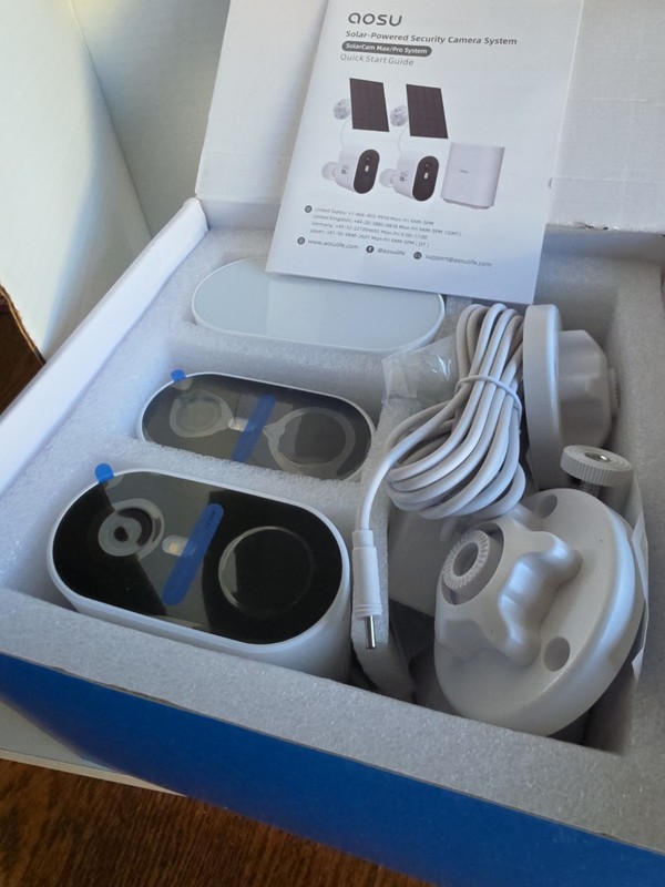 AOSU SolarCam Pro System 2 pack Solar Powered Security Camera Work With Alexa gallery