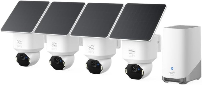 eufy SoloCam E42 4 Cam Kit 4K Solar Outdoor Wireless Security