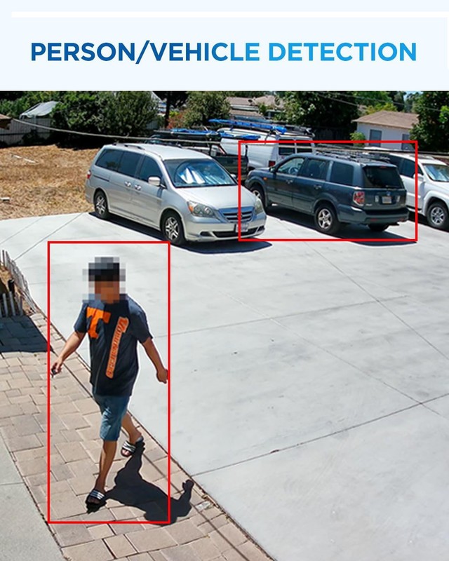4K PoE Security Camera System, AI Human & Vehicle Detection PoE H.265 gallery