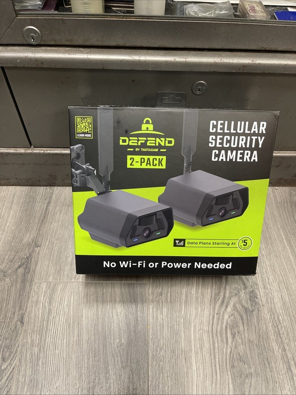 Defend by Tactacam Cellular Security Camera 2-Pack NEW Factory Sealed In Box