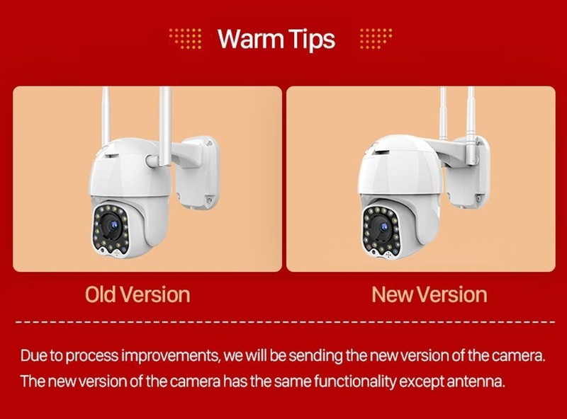 1080P Wifi PTZ Camera Outdoor Auto Tracking CCTV Security IP Camera Siren Light gallery